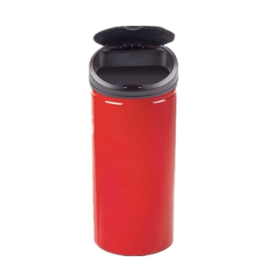 Open red sensor bin